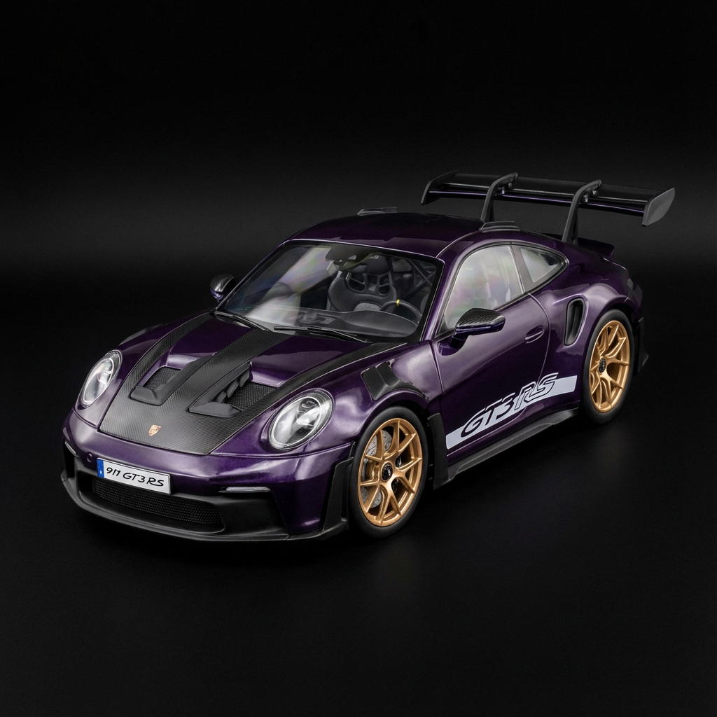Porsche 911 GT3 RS Viola Lilac Miniature Car