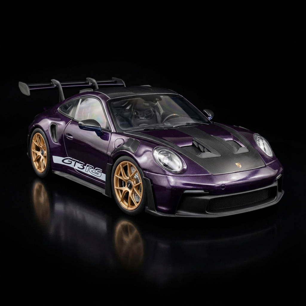 Porsche 911 GT3 RS Viola Lilac Miniature Car