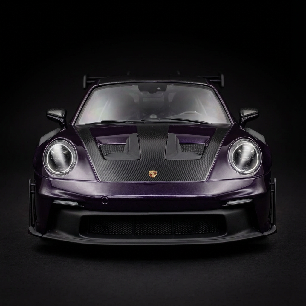 Porsche 911 GT3 RS Viola Lilac Miniature Car
